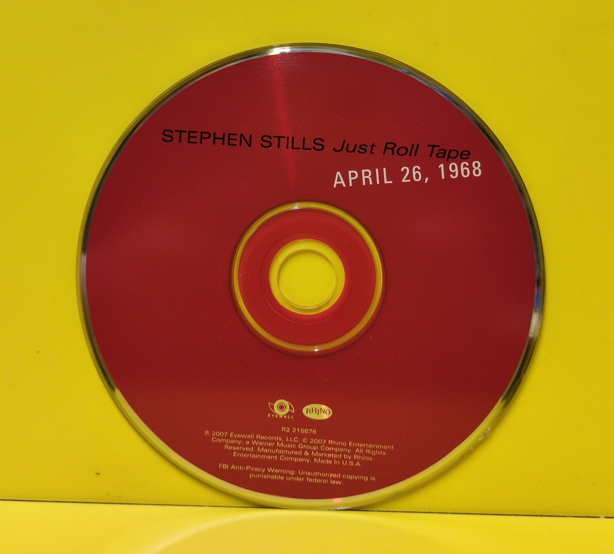Stephen Stills - Just Roll Tape April 26 1968 - 2007 - R2 215676 Used - EX - CDs
