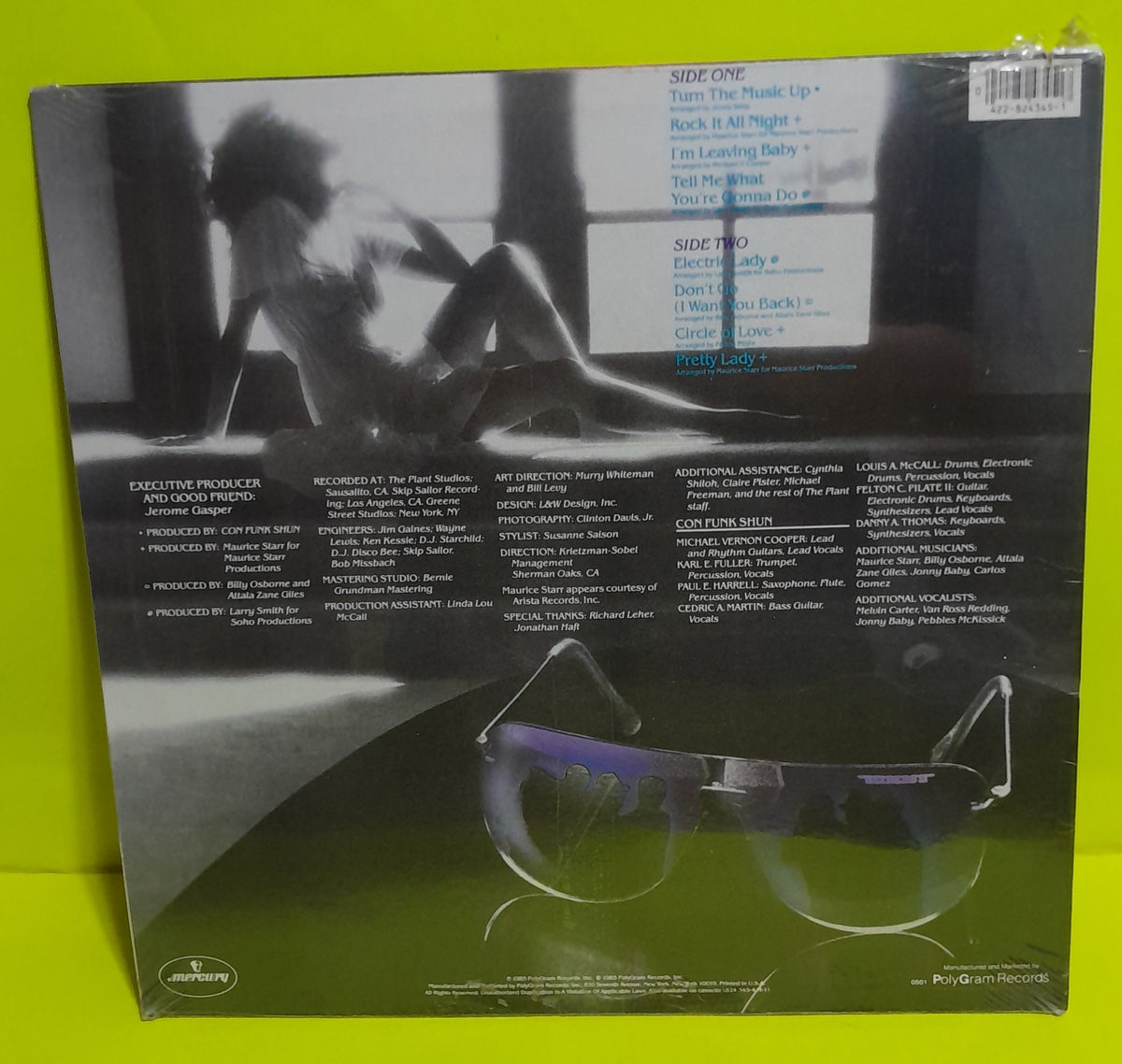 Con Funk Shun - Electric Lady - 1985 - 822-824 345-1 M-1 New - Sealed - Vinyl