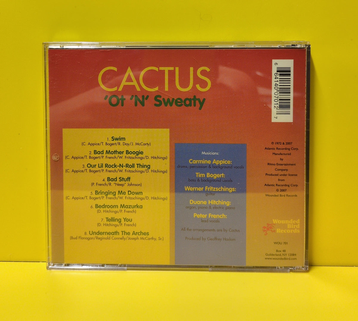 Cactus - 'Ot 'N' Sweaty - 2007 - WOU 701 Used - EX - CDs
