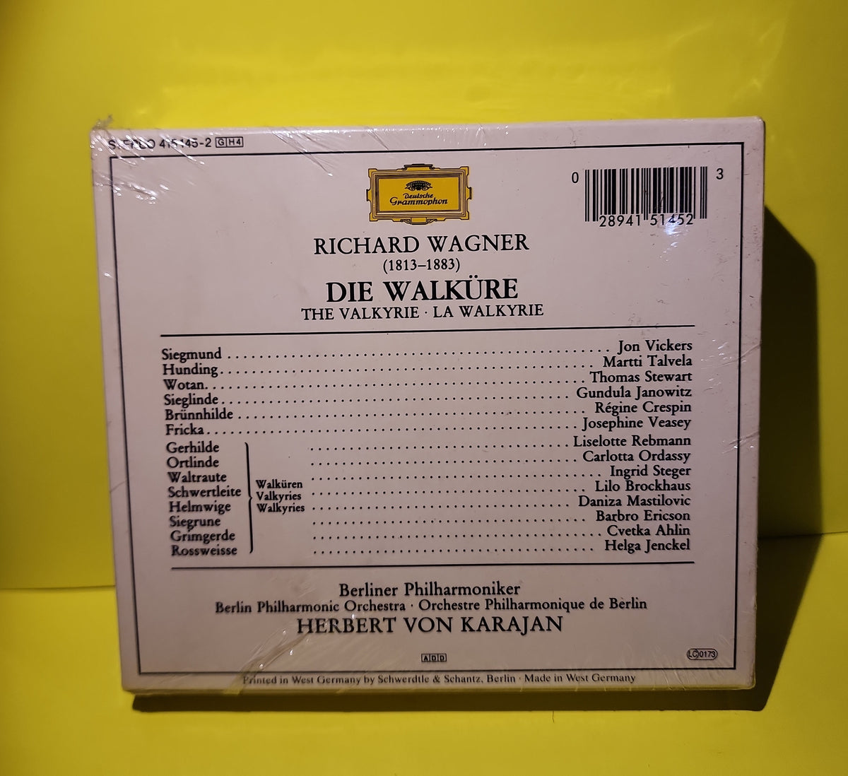 Richard Wagner - Berliner Philharmoniker, Herbert Von Karajan - 1984 - 415 145-2 New - Sealed - CDs