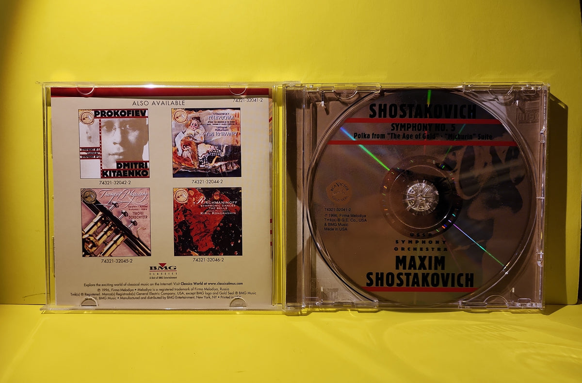 Shostakovich, Maxim Shostakovich, USSR Symphony Orchestra - Symphony No. 5 - 1996 - 74321-32041-2 Used - EX - CDs