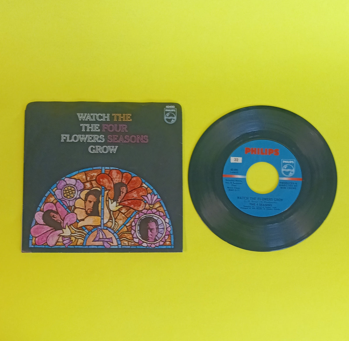 The 4 Seasons - Watch the Flowers Grow 7" - 1967 - 40490 Used - VG++ - Vinyl