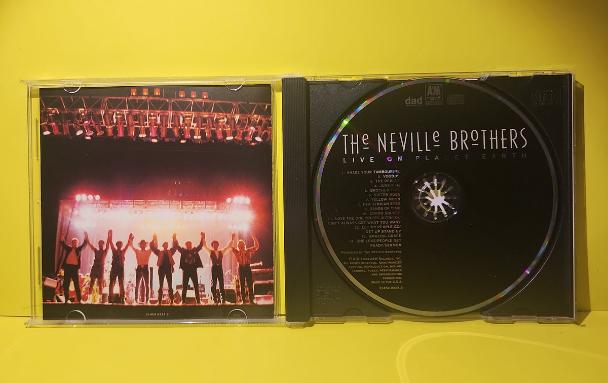 The Neville Brothers - Live On Planet Earth / Autographed  - 1994 - 540 225-2 Used - VG+ - CDs