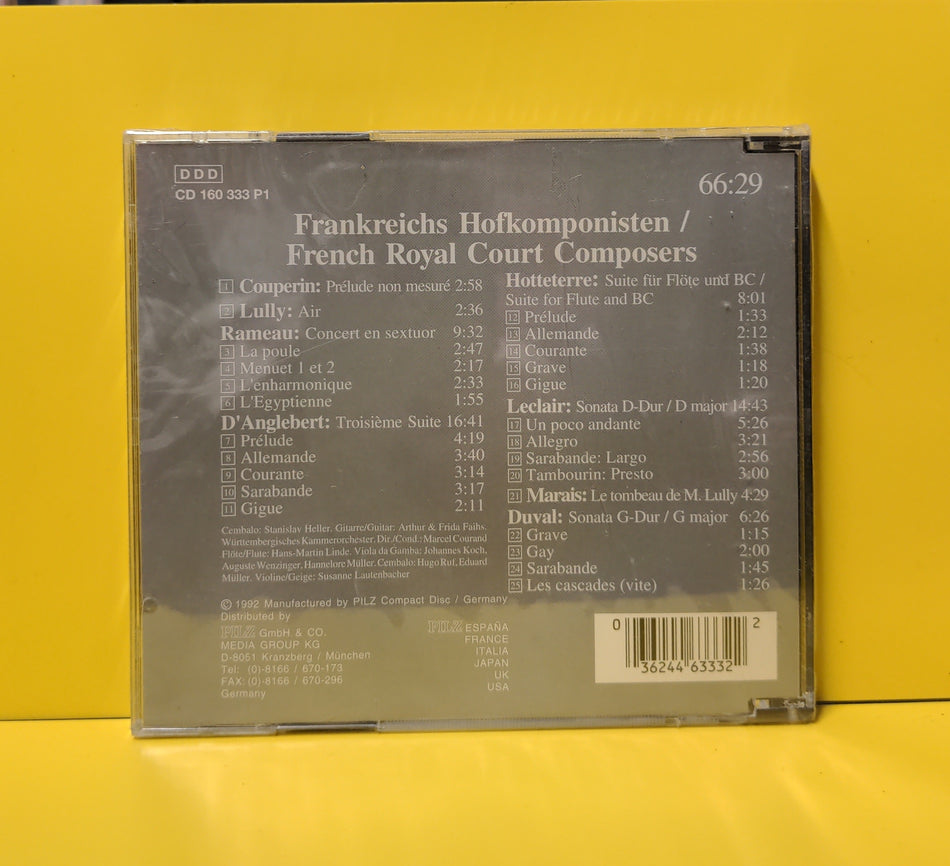 Couperin, Rameau, D'Anglebert, Hotteterre, Leclair, Marais, Duval - Frankreichs Hofkomponisten = French Royal Court Composers - 1992 - CD160 333 P1 New - Sealed - CDs