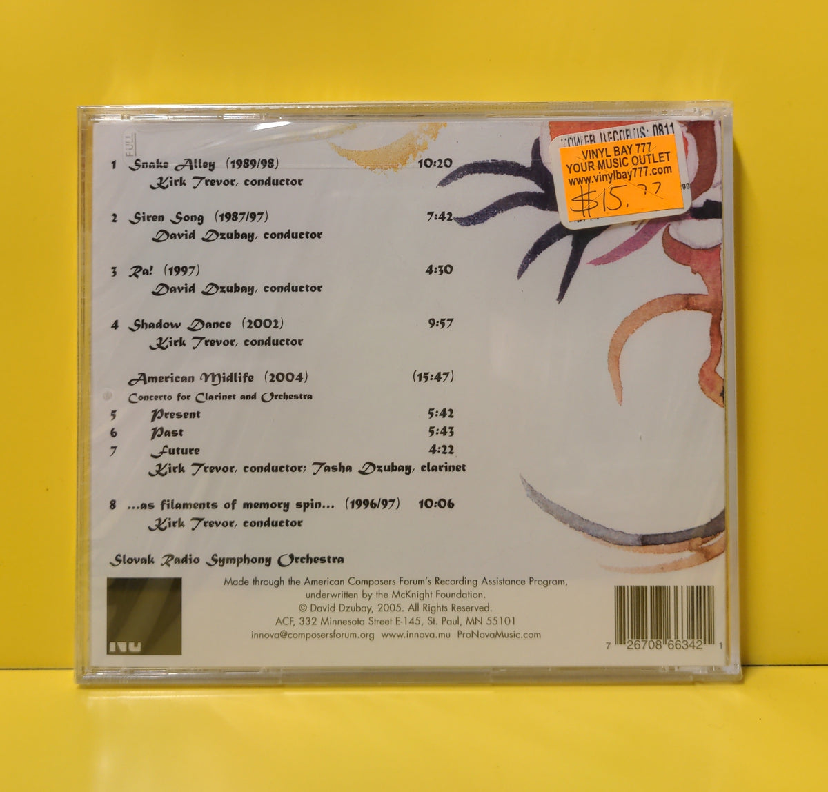 David Dzubay - American Midlife (Orchestral Music Of David Dzubay) - 2005 - innova 634 New - Sealed - CDs