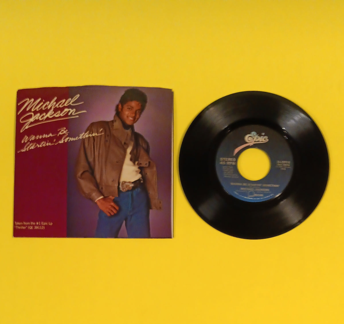 Michael Jackson - Wanna Be Startin' Somethin' 7" - 1982 - 34-03914 Used - VG++ - Vinyl