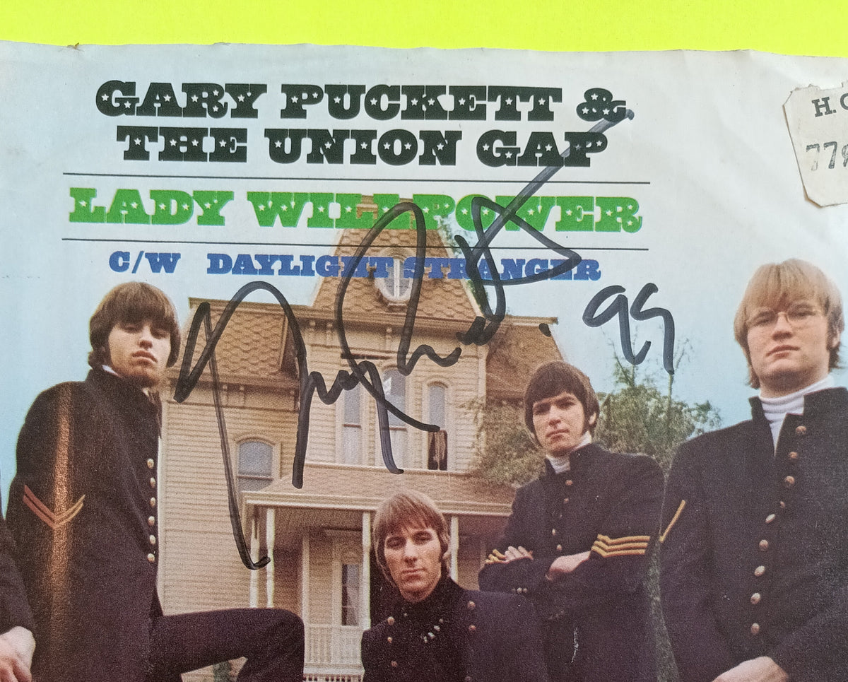 Gary Puckett and the Union Gap - Lady Willpower / Daylight Stranger AUTOGRAPHED - 1968 - 4-44547 Used - VG+ - 7" Vinyl