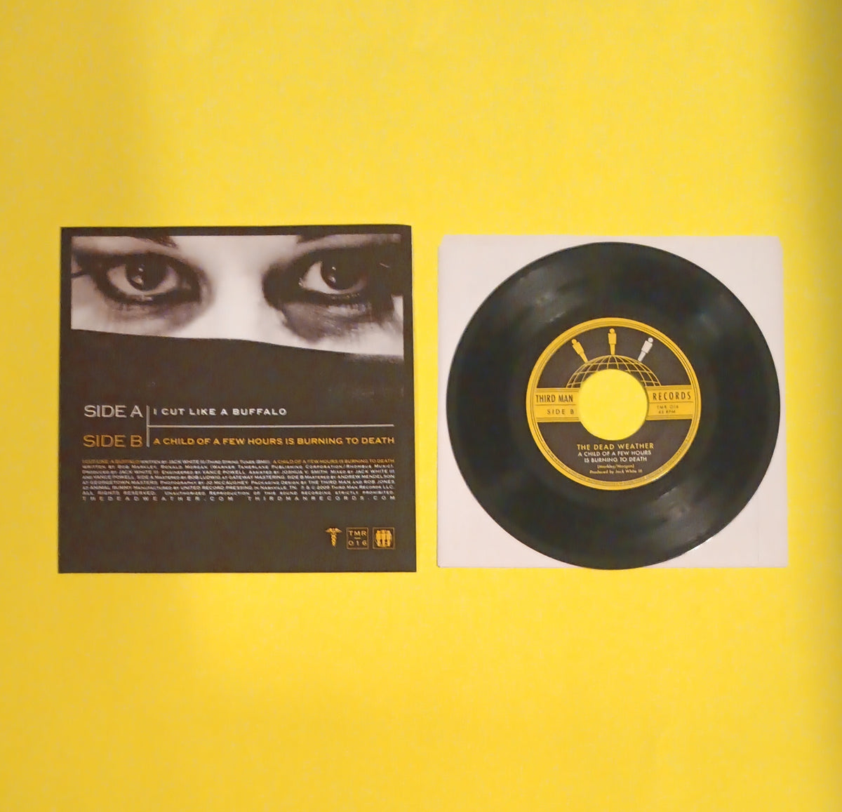 The Dead Weather - I Cut Like a Buffalo 7" - 2009 - TMR 016 Used - EX - Vinyl