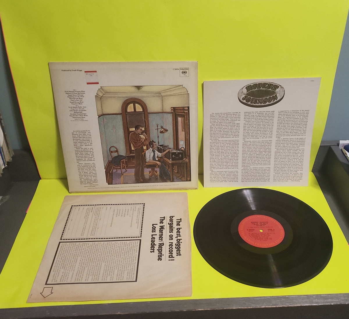 Robert Johnson - King Of The Delta Blues Singers ( Vol. ll ) Promo with Inserts - 1970 - C 30034 Used - VG++ - Vinyl