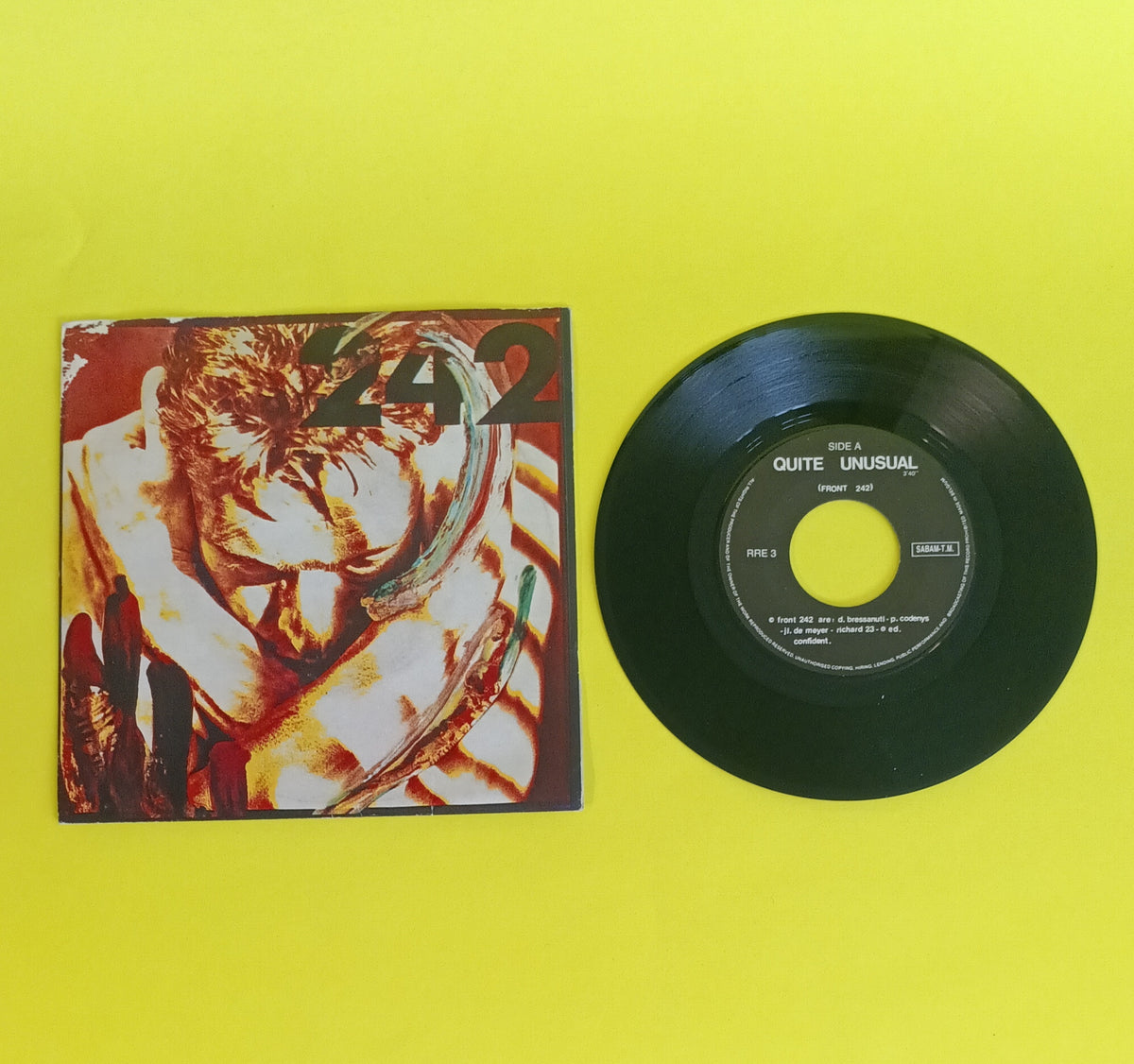 Front 242 - Quite Unusual (Belgium 7") - 1986 - RRE 3 Used - VG++ - Vinyl