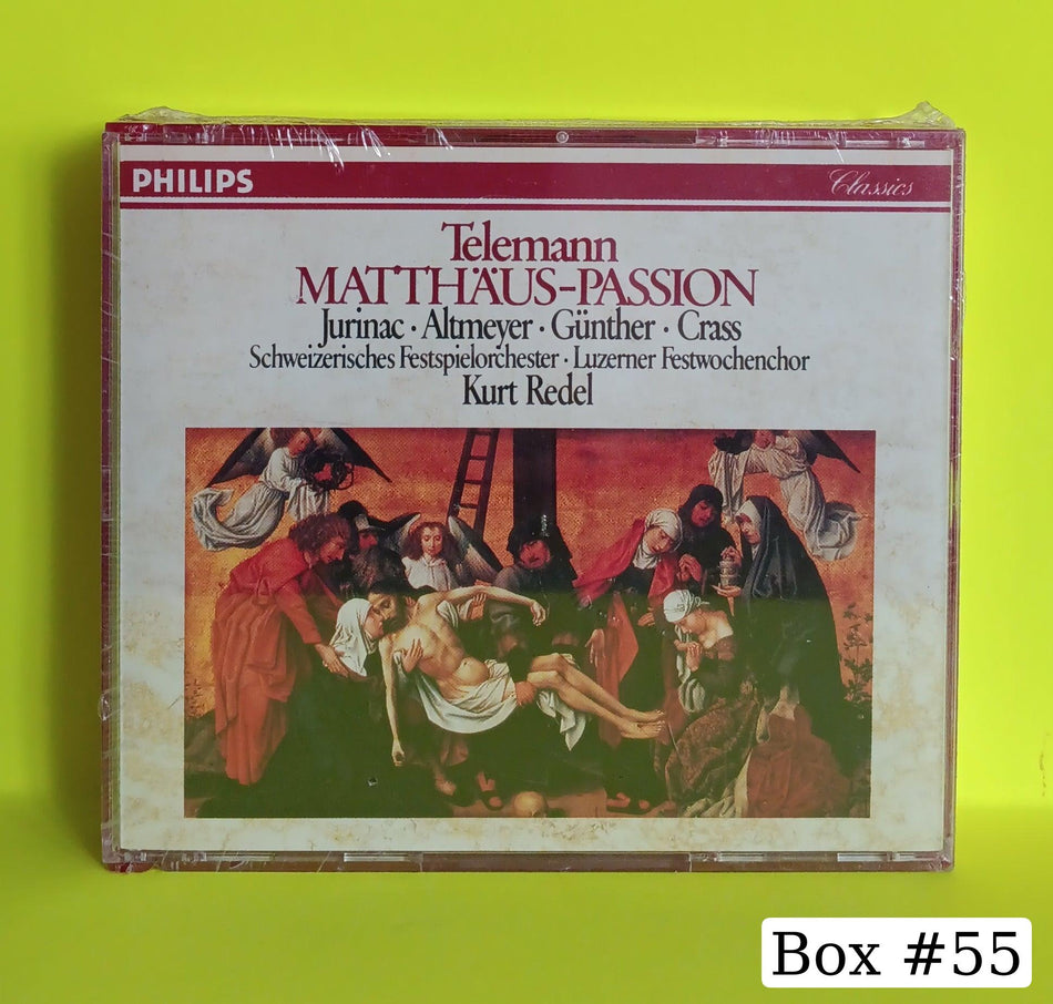 Telemann – Jurinac • Altmeyer • Günther / Kurt Redel - Matthäus–Passion - 1992 - 432 500-2 New - Sealed - 2 CD Set