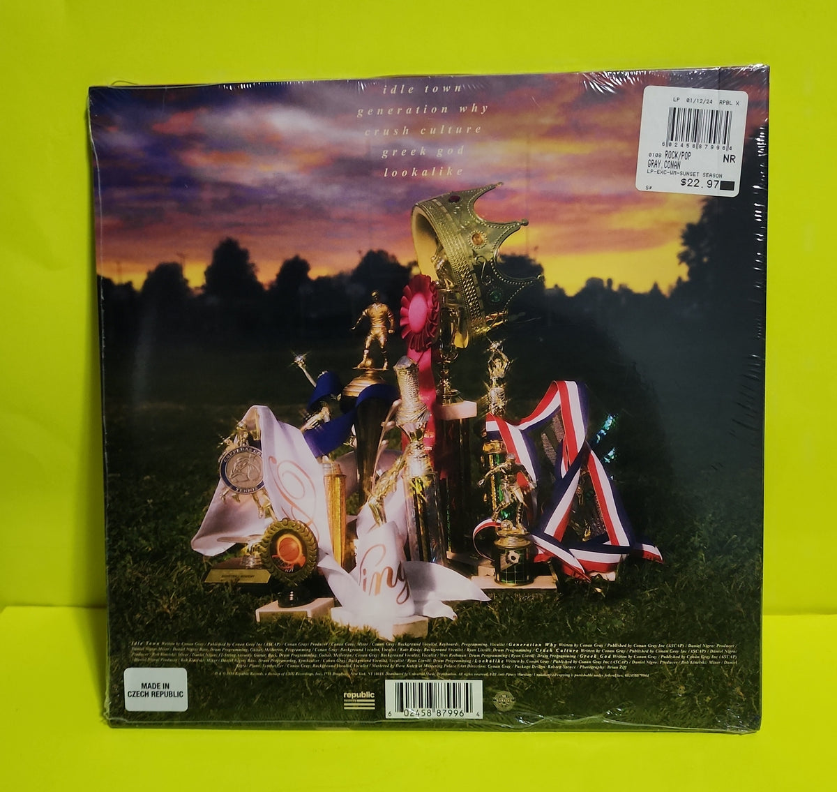 Conan Gray - Sunset Season - 2024 - 602458879964 New - Sealed - Vinyl