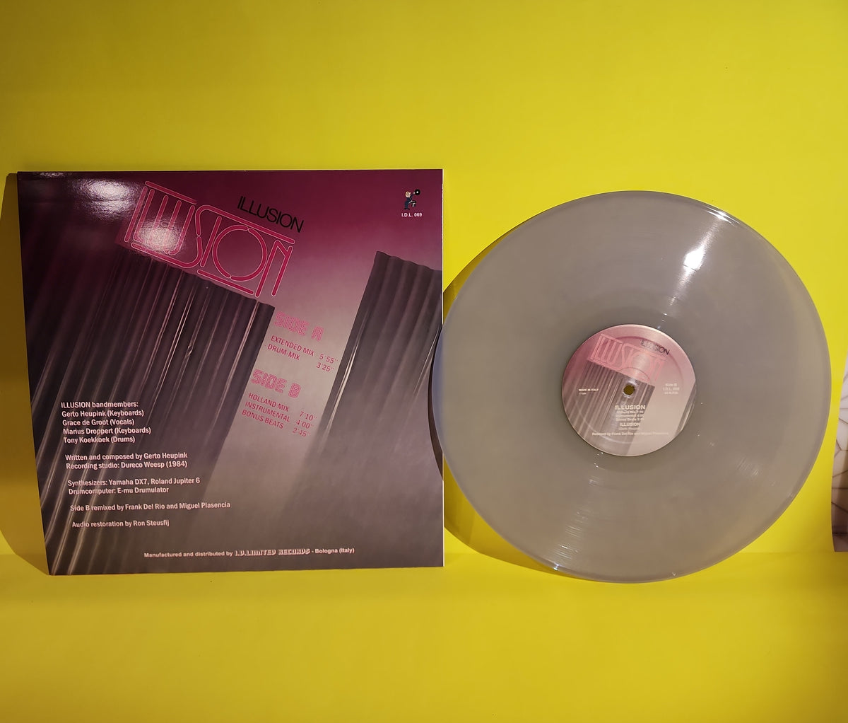 Illusion - Illusion (Italy Italo-Disco Purple Vinyl) - 2024 - I.D.L. 069 New - NM - Vinyl