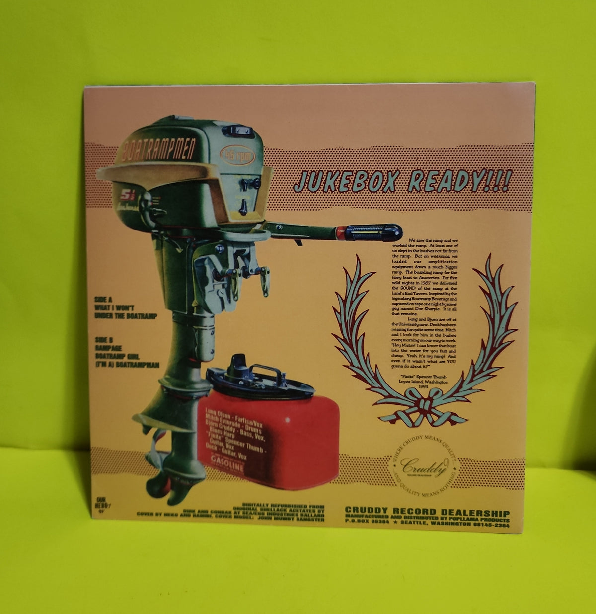 The Boatrampmen - 7" Rampage!!! - 1994 - CR-06 New - NM - Vinyl