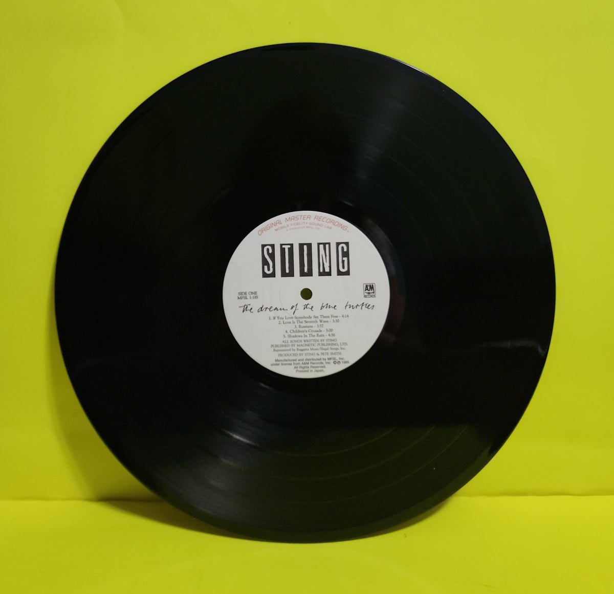 Sting - The Dream of Blue Turtles #ed Original Master Recording - 1985 - MFSL 1-185 Used - EX - Vinyl