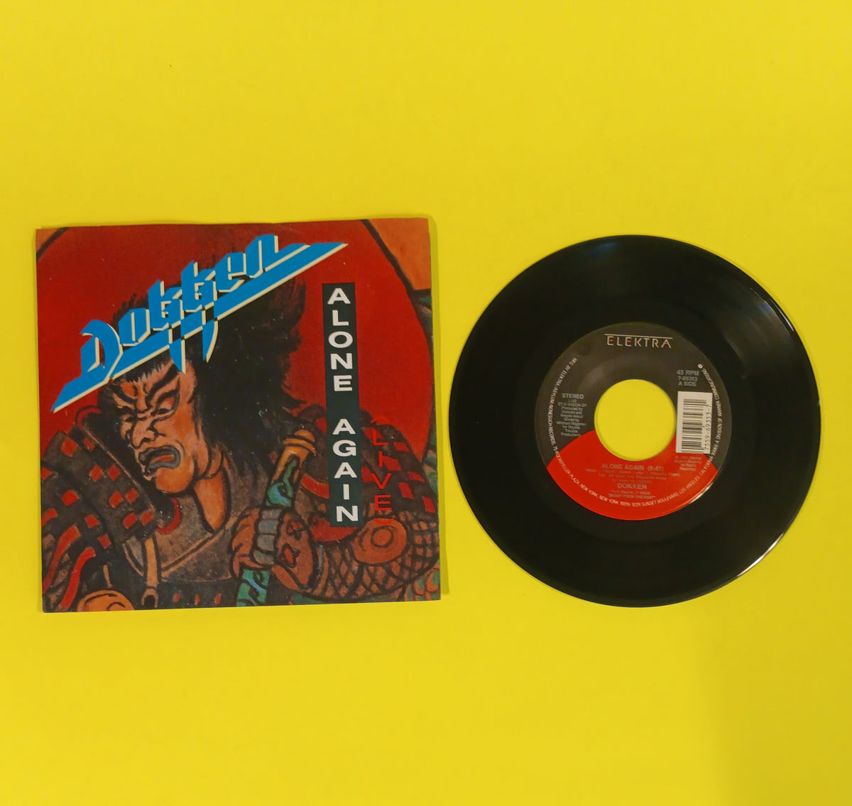 Dokken - Alone Again (Live) 7" - 1988 - 7-69353 Used - EX - Vinyl