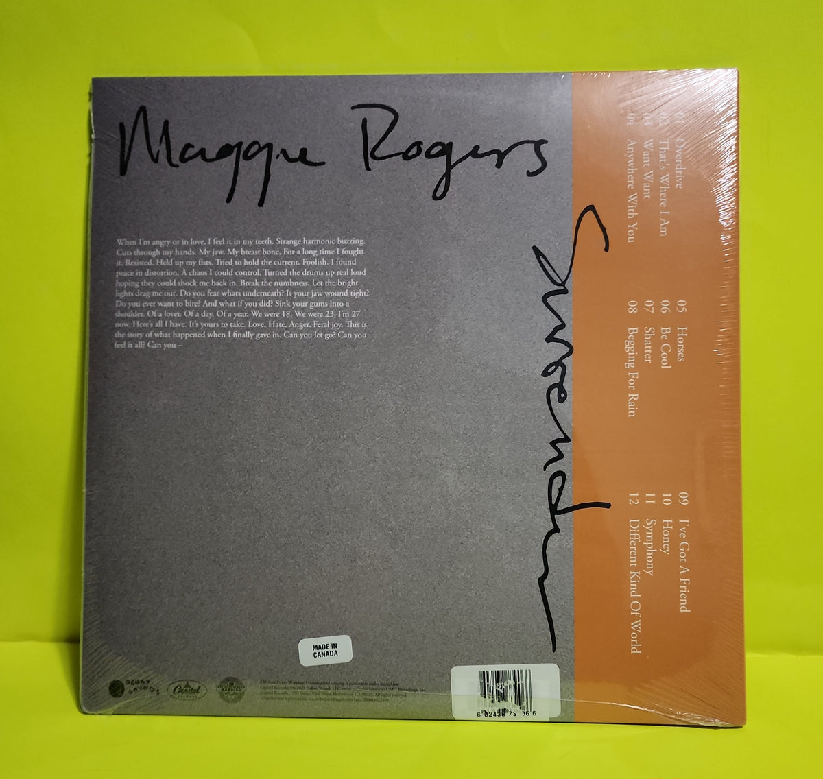 Maggie Rogers - Surrender - 2022 - B003452701 New - Sealed - Vinyl