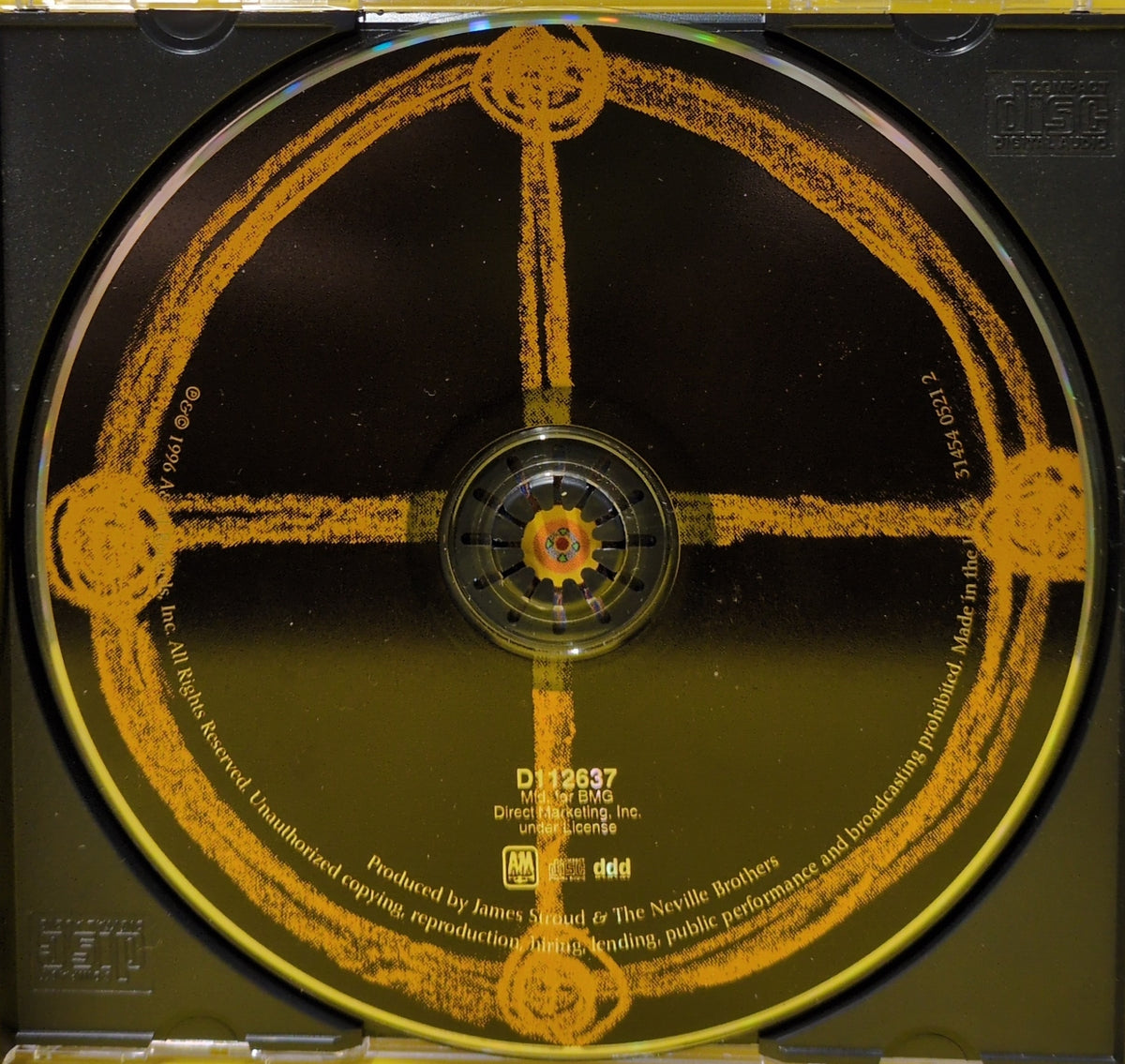 The Neville Brothers  - Mitakuye Oyasin Oyasin/All My Relations - 1996 - 31454 0521 2 Used - EX - CDs - Record Club Edition