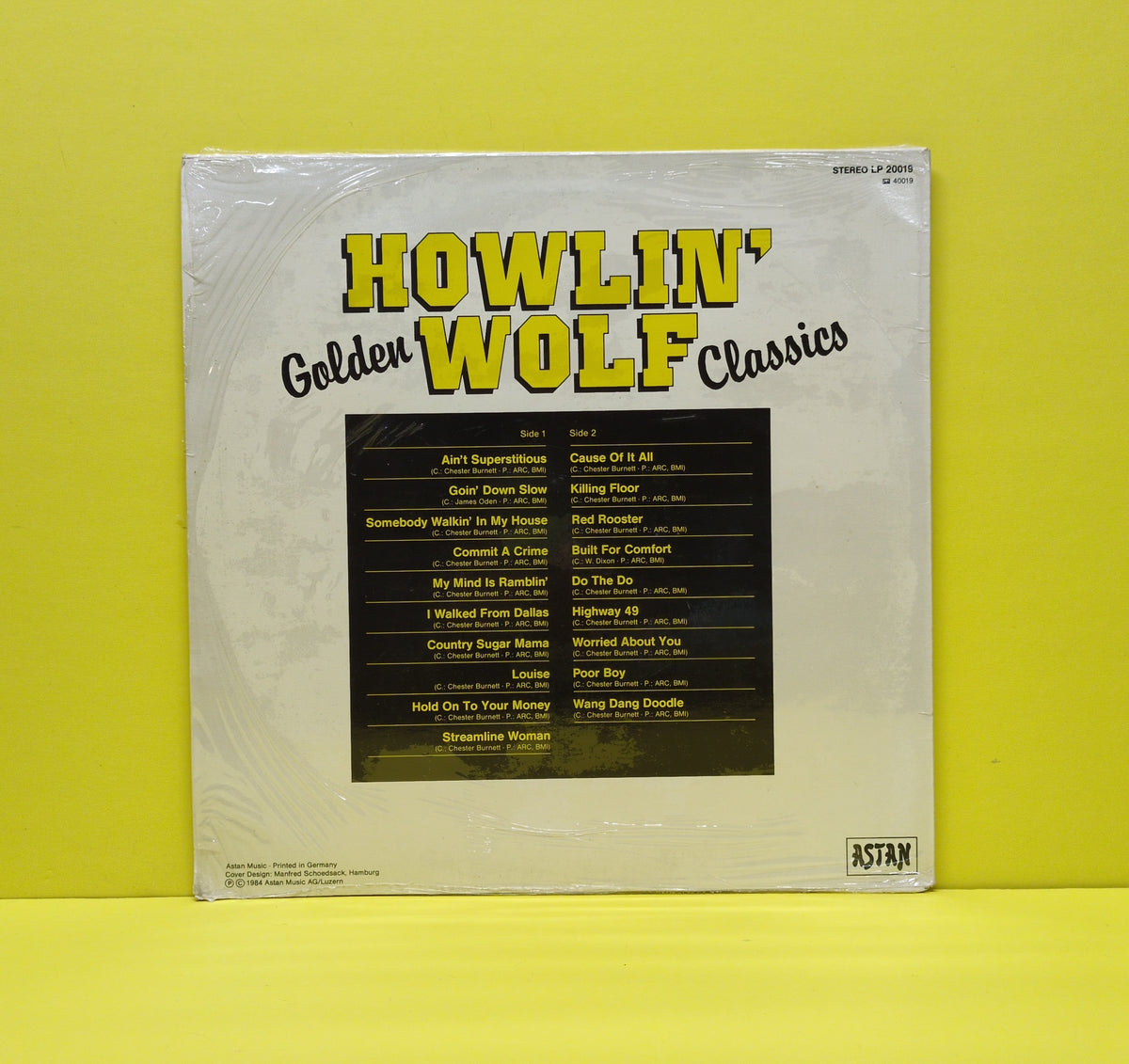 Howlin' Wolf - Golden Classics - 1984 - LP 20019 Used - VG++ - Vinyl