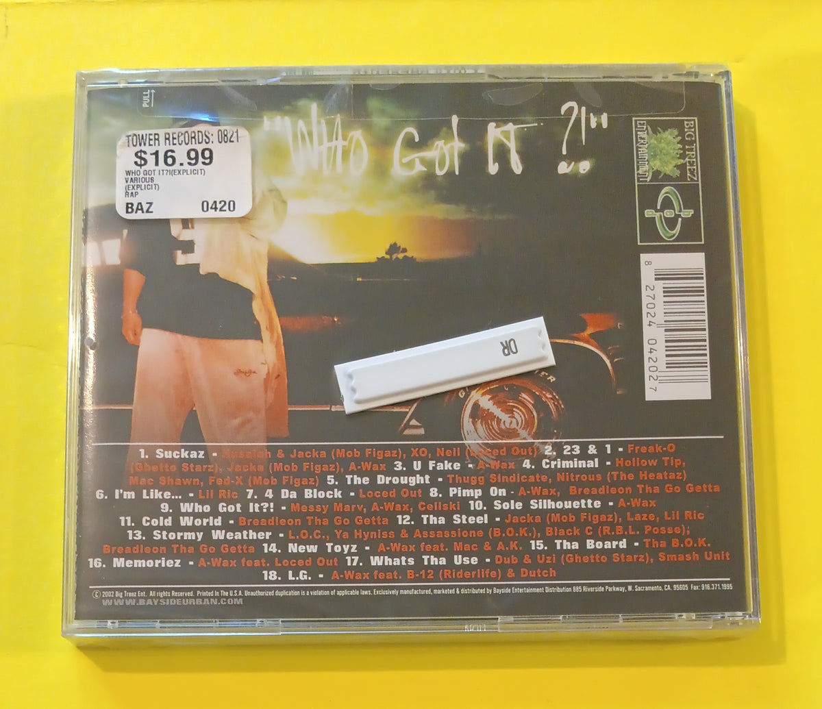 A-Wax - "Who Got It ?!" - 2002 - 0420-2 New - Sealed - CDs