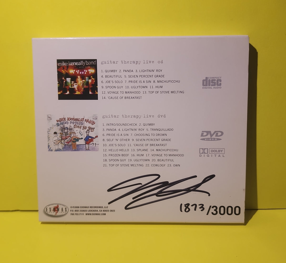 Mike Keneally Band  - Guitar Therapy Live / Numbered and Autographed  - 2006 - 2408 Used - VG++ - CDs