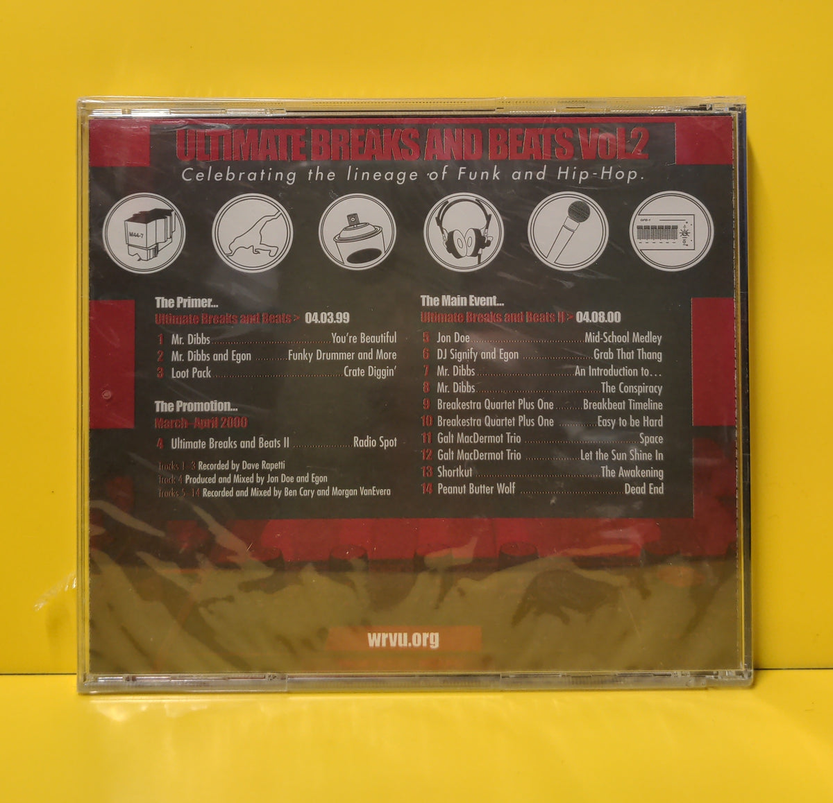 WRVU 91.1 - Ultimate Breaks And Beats (Volume 2) - 2000 - New - Sealed - CDs