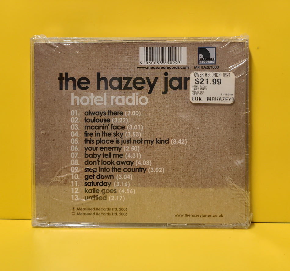 The Hazey Janes - Hotel Radio - 2006 - MR HAZEY 003 New - Sealed - CDs