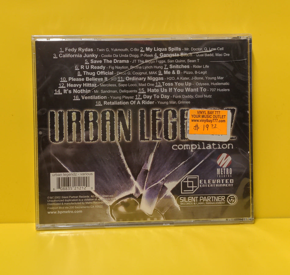 Various  - Urban Legendz Compilation - 2002 - New - Sealed - CDs