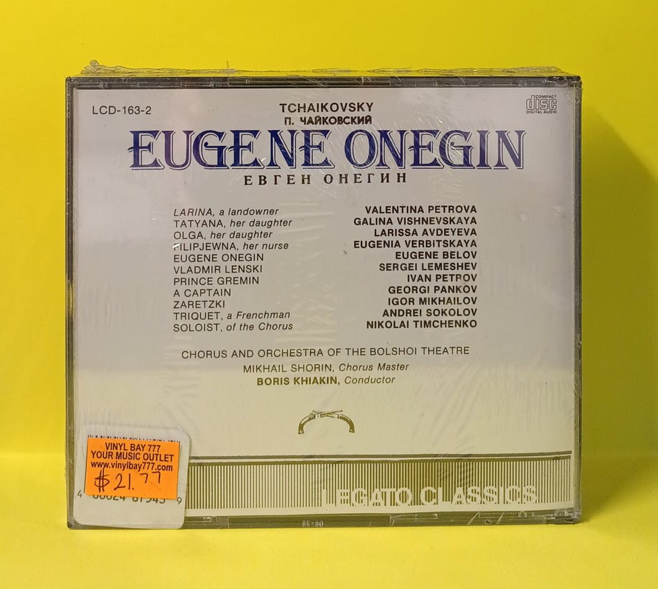 Tchaikovsky- Vishnevskaya, Belov, Lemeshev, Khaikin - Eugene Onegin - 1993 - LCD-163-2 New - Sealed - CDs