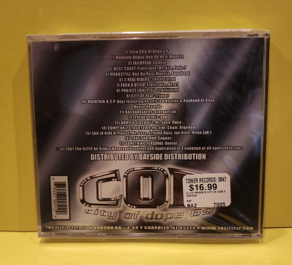 Various - The Illtip Presents: City Of Dope Sixty Nine - 2001 - New - Sealed - CDs