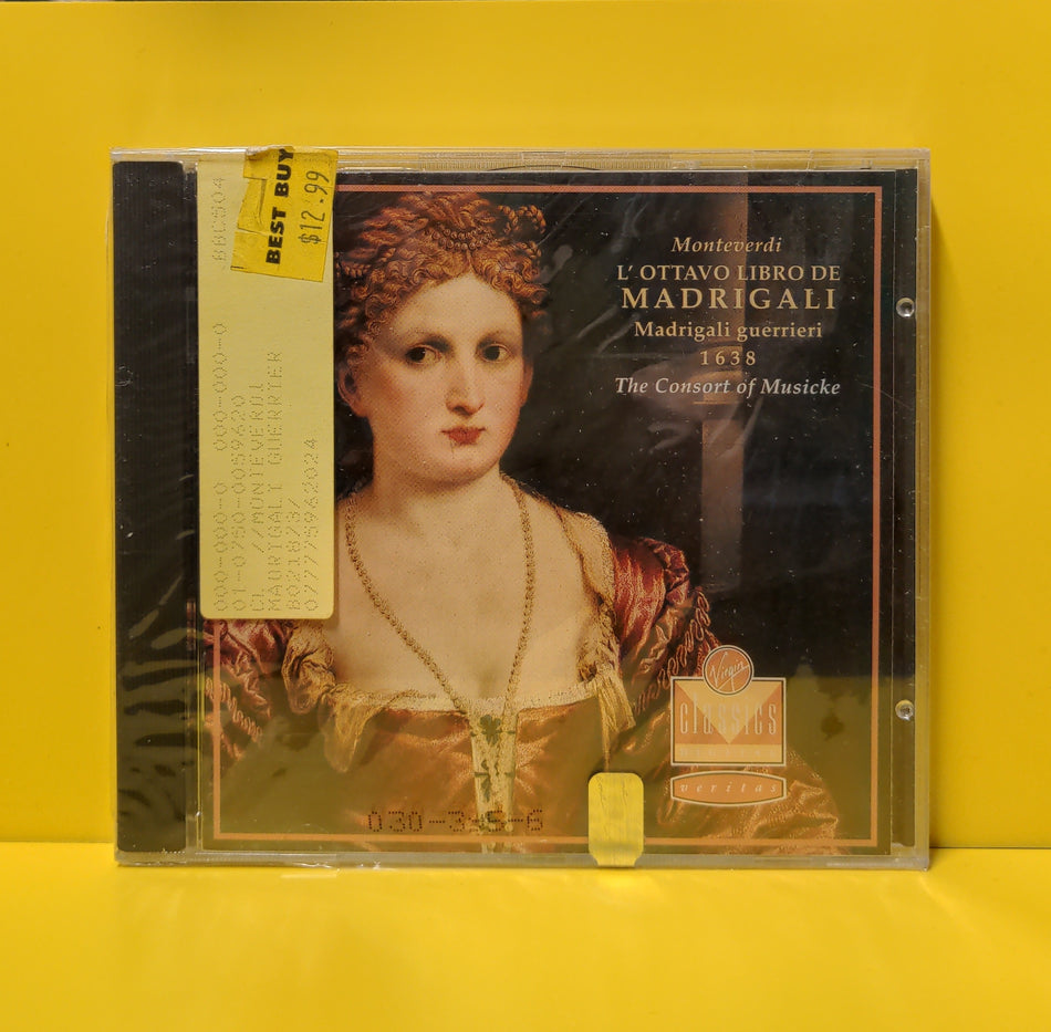 Monteverdi, The Consort Of Musicke - L'Ottavo Libro De Madrigali: Madrigali Guerrieri 1638 - 1991 - VC 7 91156-2 / 261 243 New - Sealed - CDs