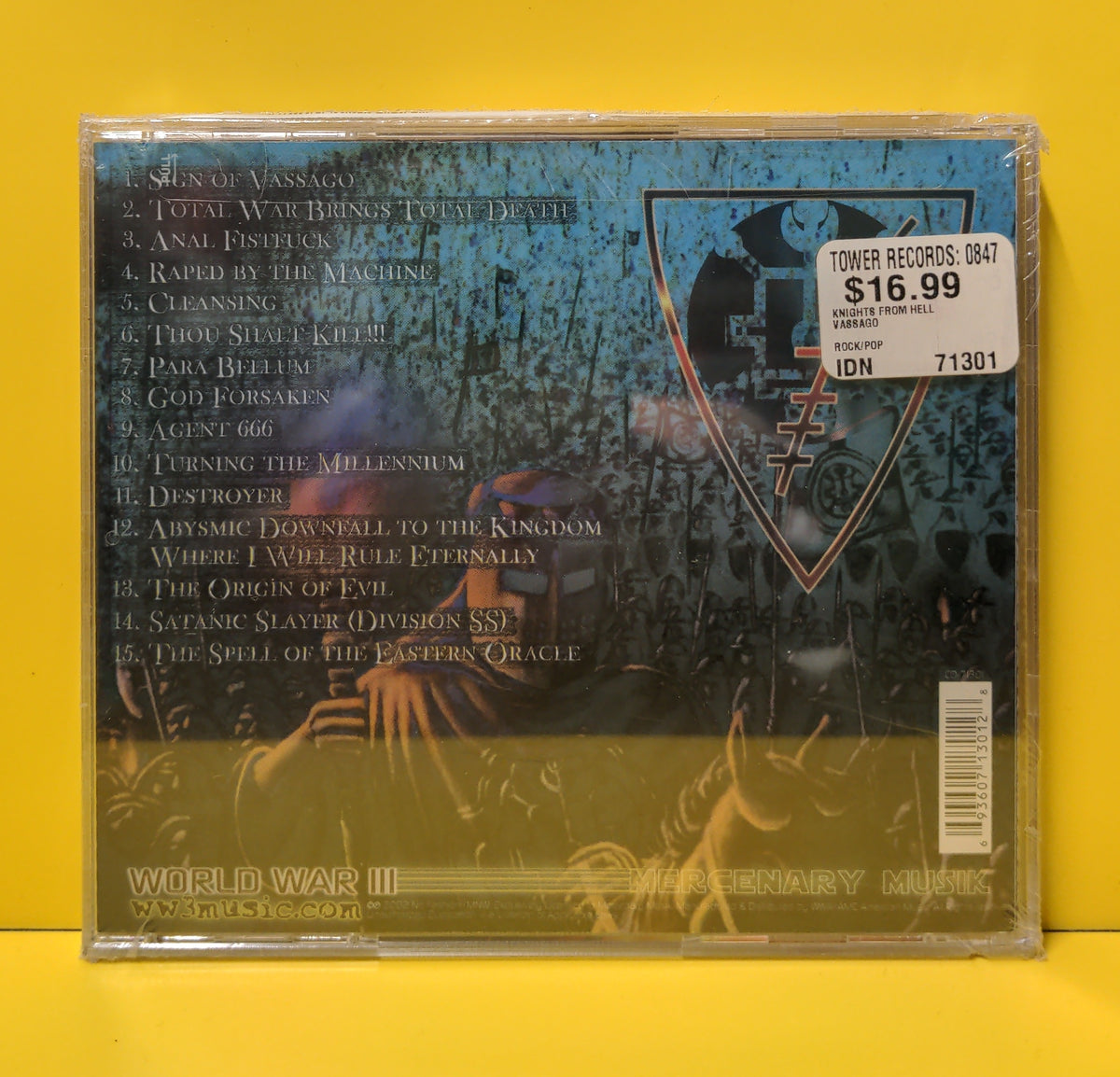 Vassago - Knights From Hell  - 2002 - CD 71301 New - Sealed - CDs