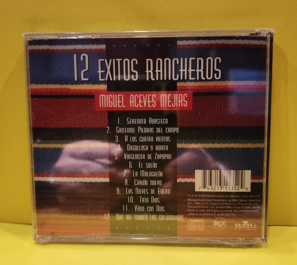 Miguel Aceves Mejia - 12 Exitos Rancheros - 1995 - 74321-31135-2 New - Sealed - CDs