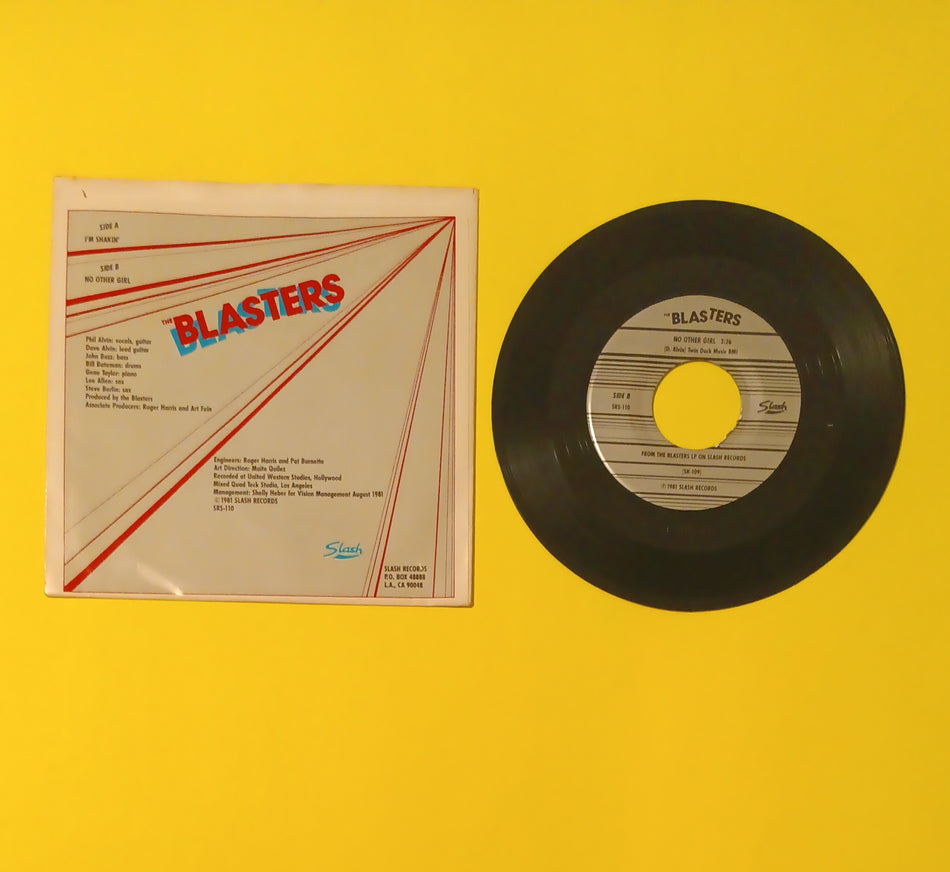 The Blasters - I'm Shakin' / No Other Girl 7" - 1981 - SRS-110 Used - EX - Vinyl