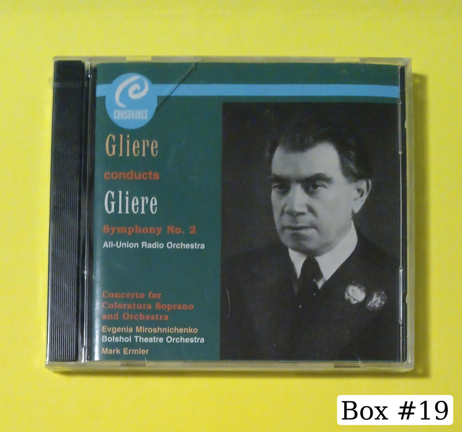 Reinhold Glière ‒ All-Union Radio Orchestra, Miroshnichenko, Bolshoi Theatre Orchestra, Ermler - Gliere Conducts Gliere, Symphony No. 2 - 1995 - 81-3002 New - Sealed - CDs