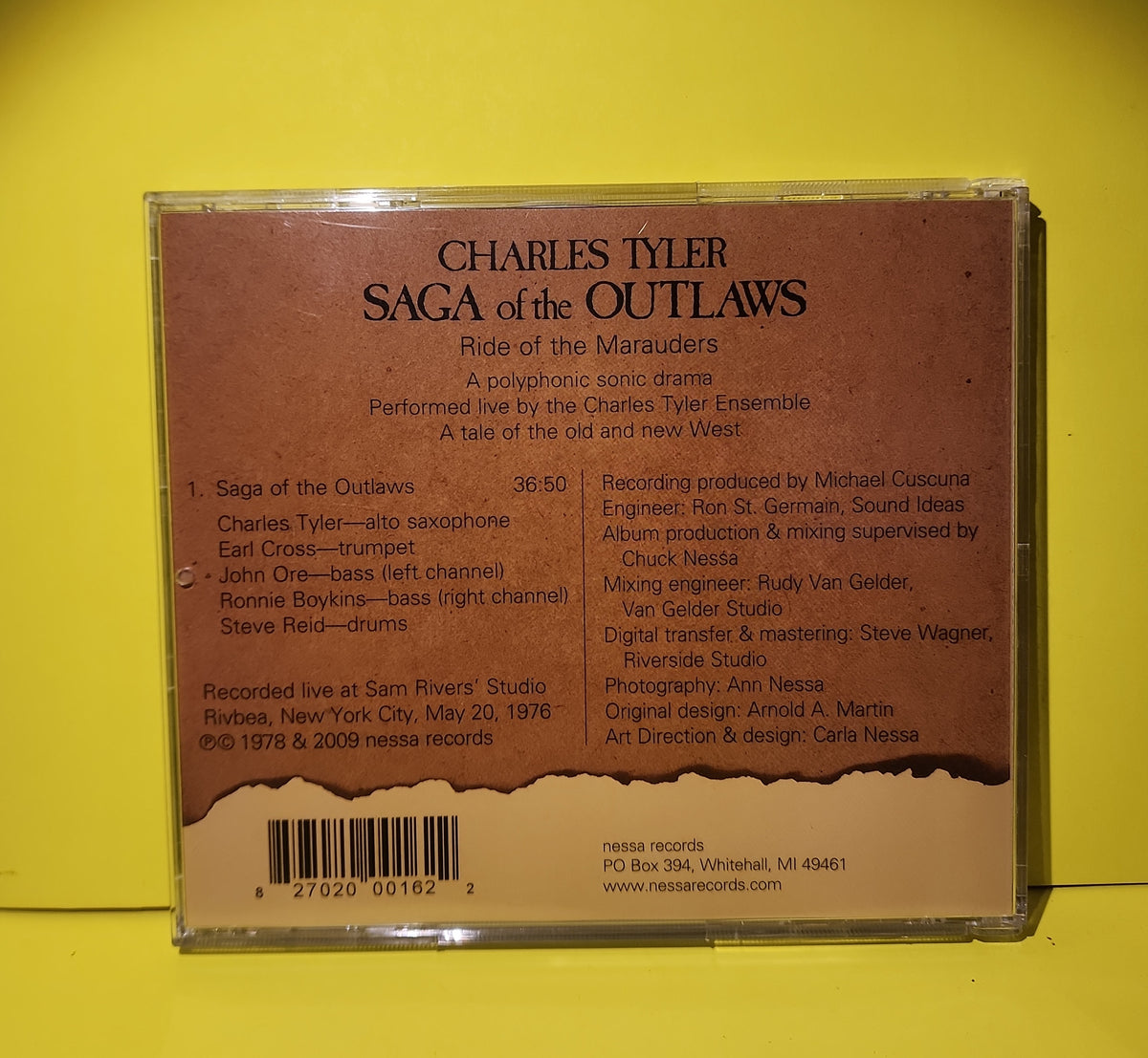 Charles Tyler - Saga Of The Outlaws - 2009 - ncd-16 Used - VG++ - CDs