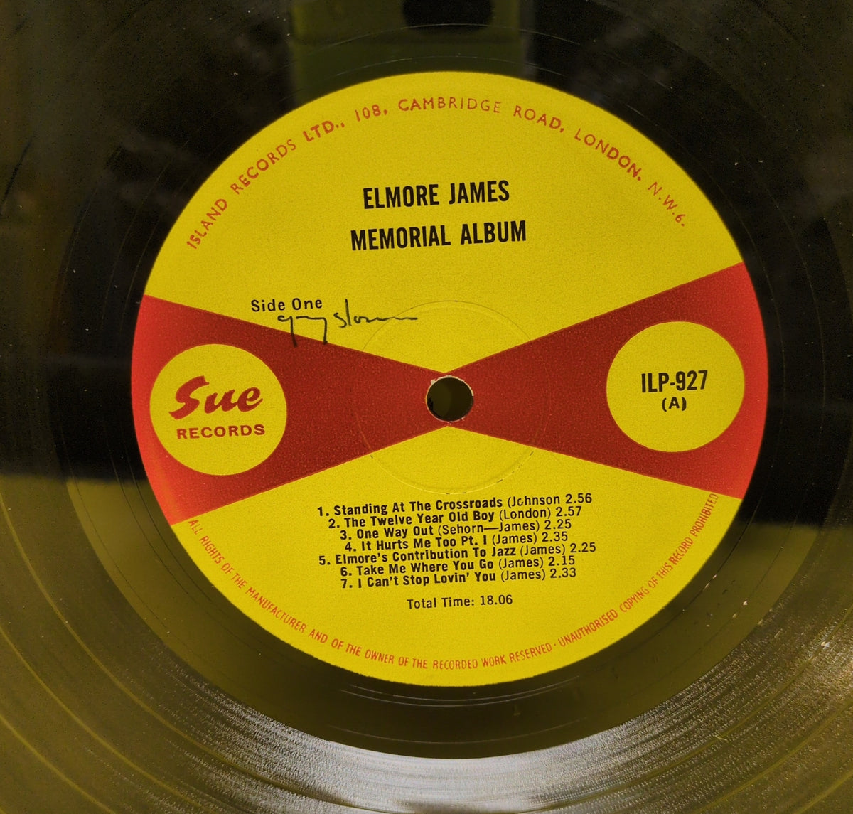 Elmore James - Memorial Album - 1965 - ILP 927 Used - VG++ - Vinyl