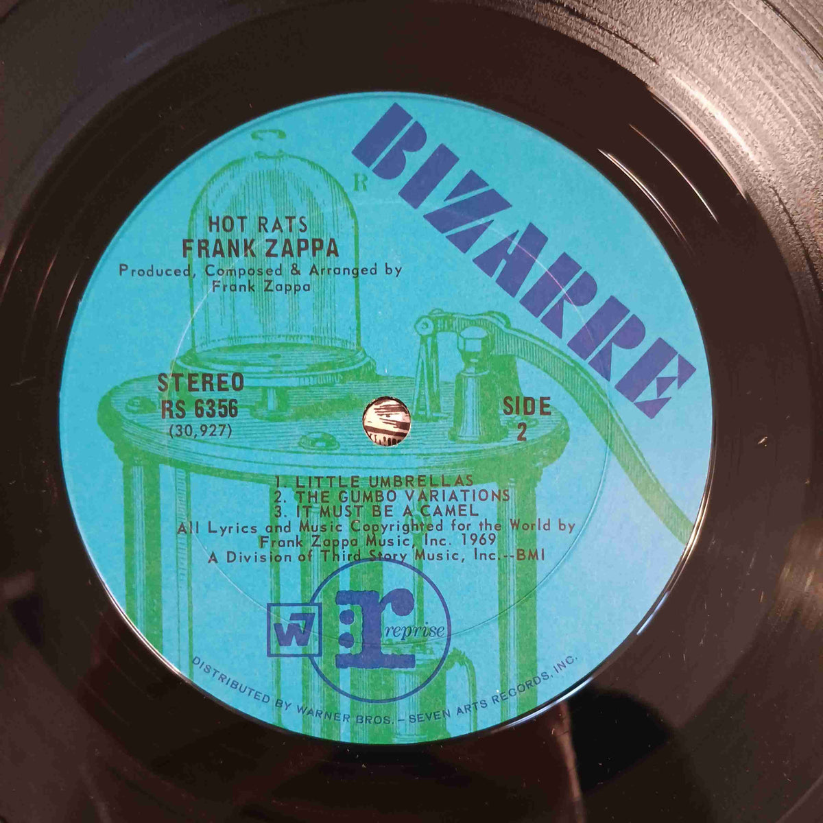 Frank Zappa - Hot Rats (OG Blue Bizarre Label) - 1969 - RS 6356 Used - VG++ - Vinyl