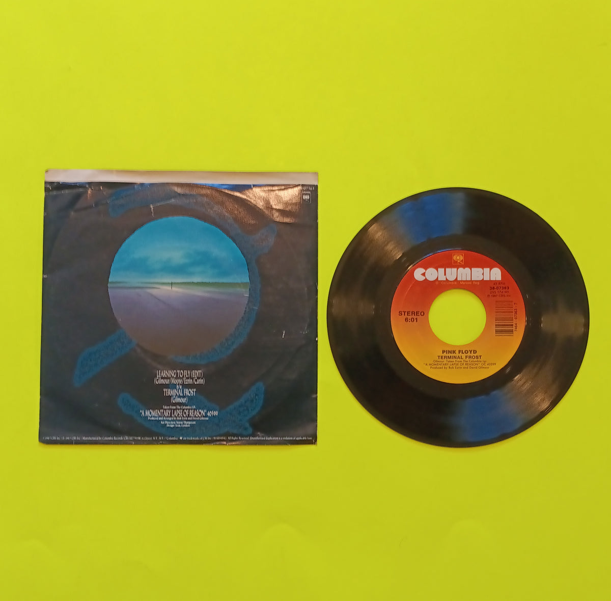 Pink Floyd - Learning To Fly / Terminal Frost 7" - 1987 - 38-07363 Used - VG++ - Vinyl