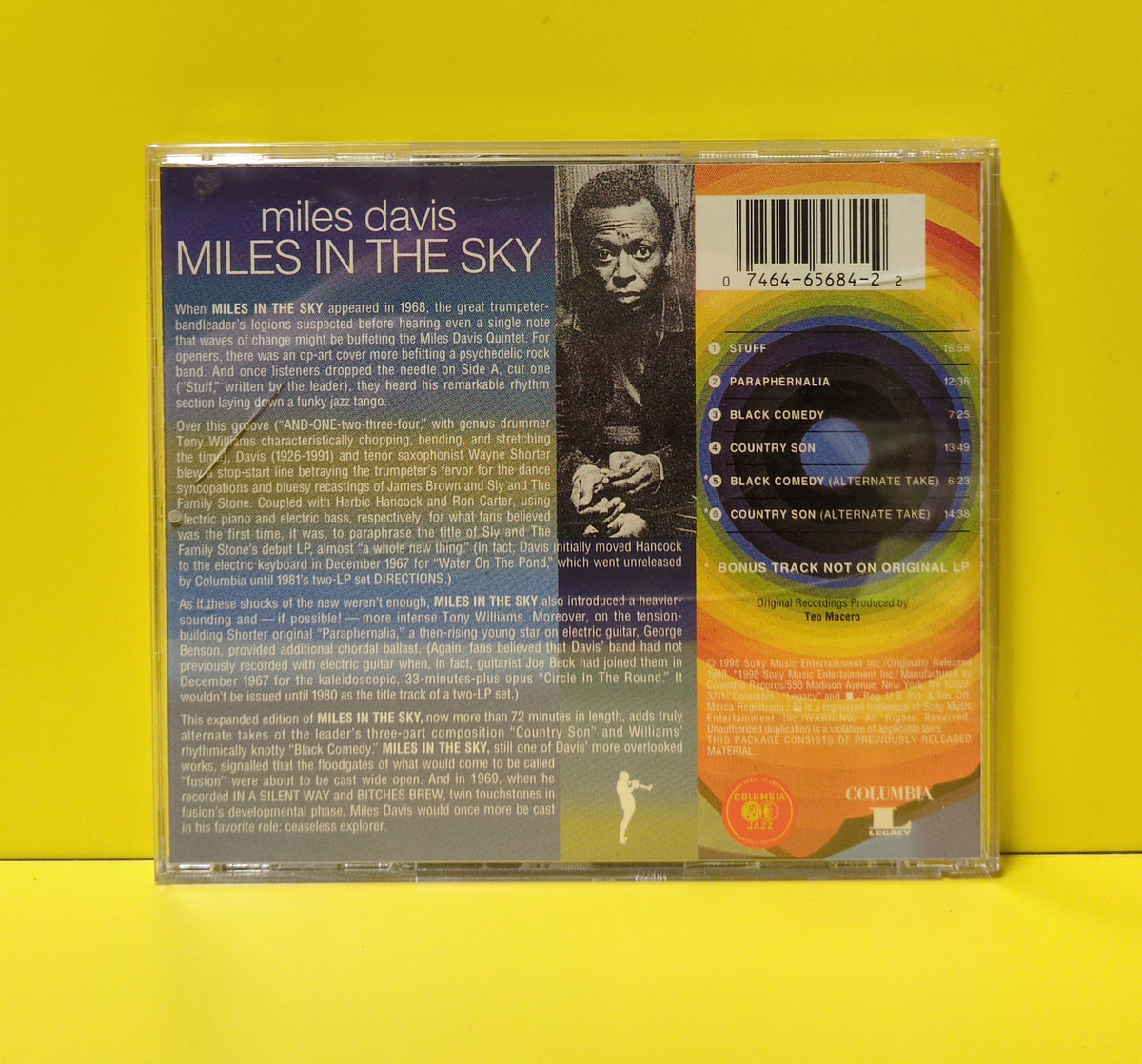 Miles Davis - Miles In The Sky - 1998 - CK 65684 Used - EX - CDs - Reissue - Remastered