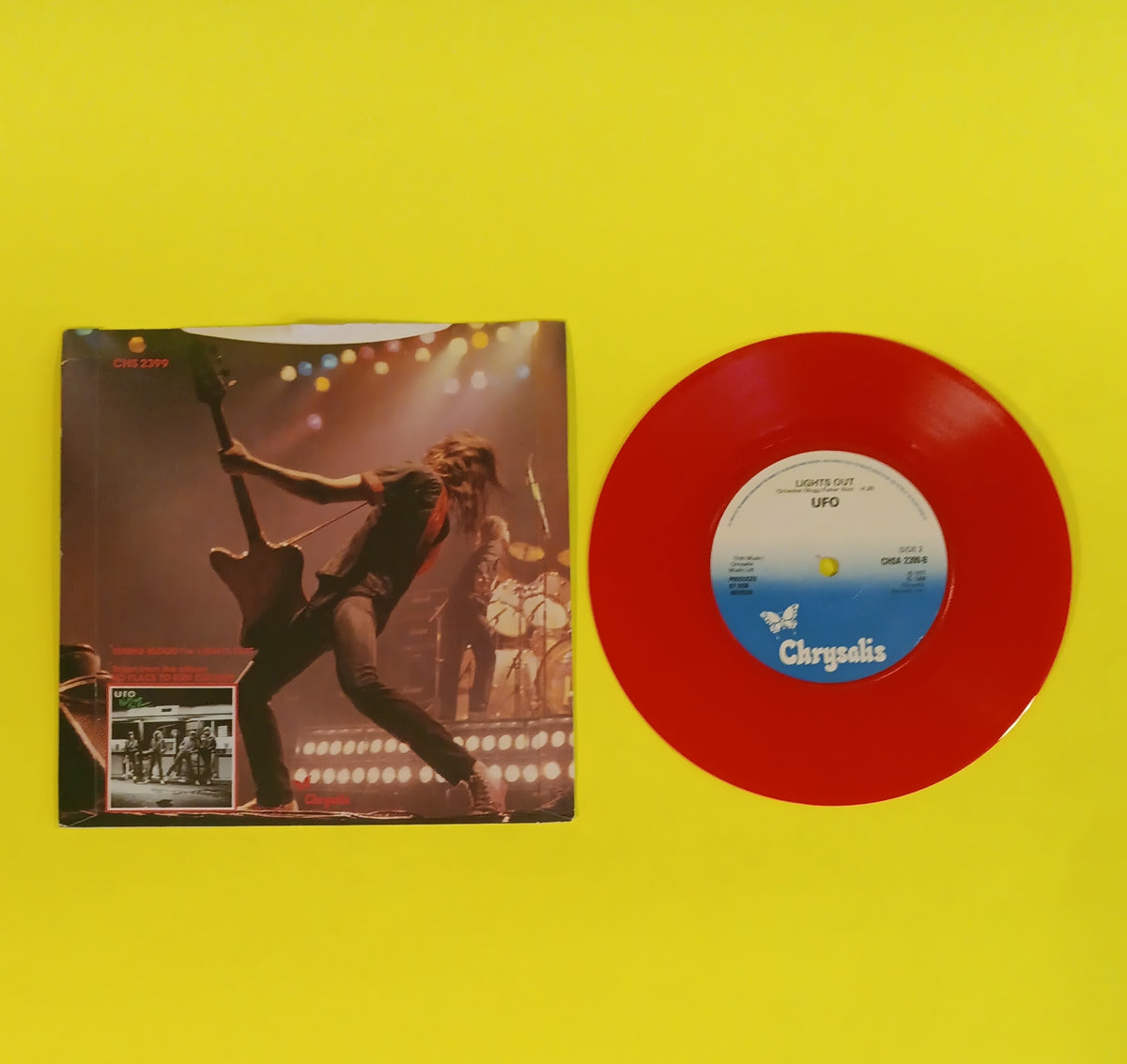 UFO - Young Blood / Lights Out (UK Red 7") - 1980 - CHSA 2399 Used - EX - Vinyl