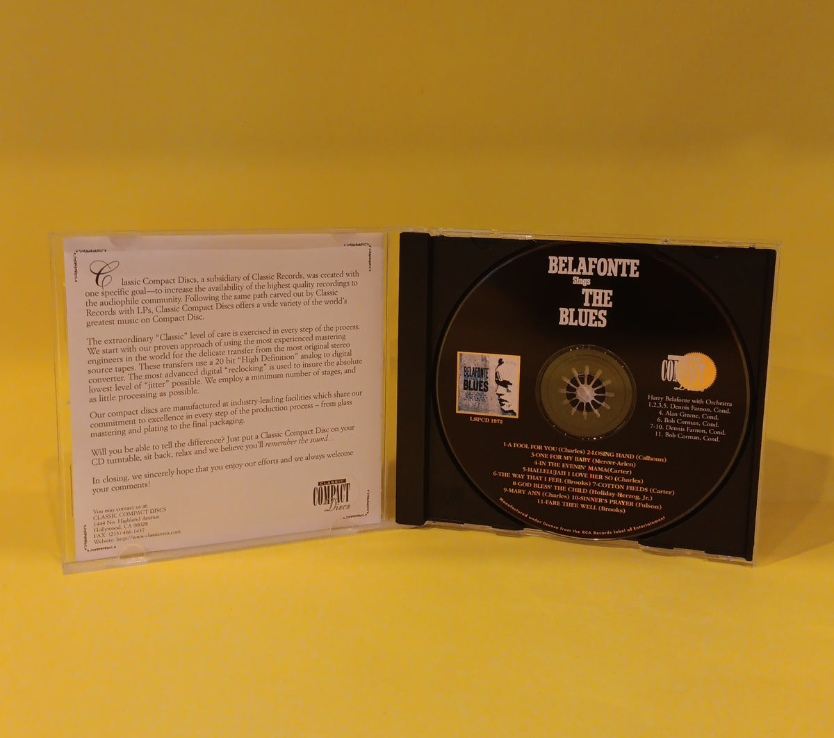 Harry Belafonte - Belafonte Sings The Blues (24 K Gold CD) - LSPCD 1972 Used - EX - CDs