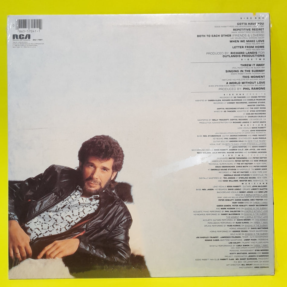 Eddie Rabbitt - Rabbitt Trax - 1986 - AHL1-7041 New - Sealed - Vinyl