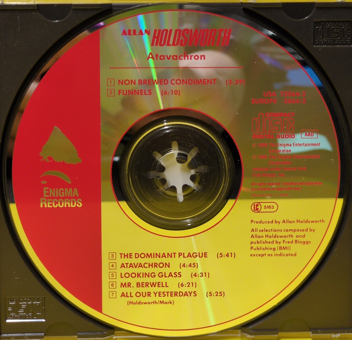 Allan Holdsworth - Atavachron - CDE-73203 Used - EX - CDs