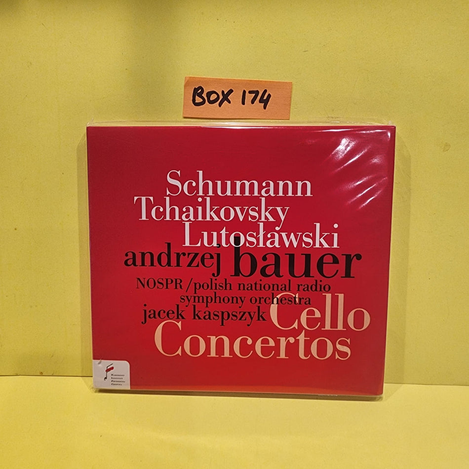 Schumann, Tchaikovsky, Lutosławski, Andrzej Bauer, NOSPR / Polish National Radio Symphony Orchestra, Jacek Kaspszyk - Cello Concertos - 2020 - NIFCCD 072 New - Sealed - CDs