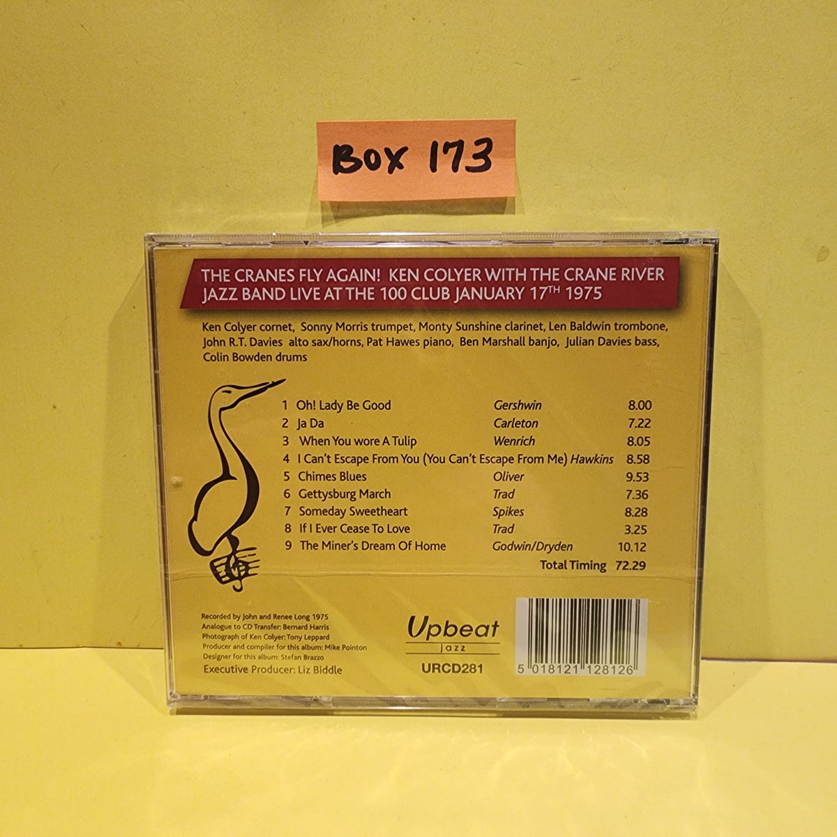 Ken Colyer /Crane River Jazz Band  - The Cranes Fly Again  - 2018 - URCD281 New - Sealed - CDs