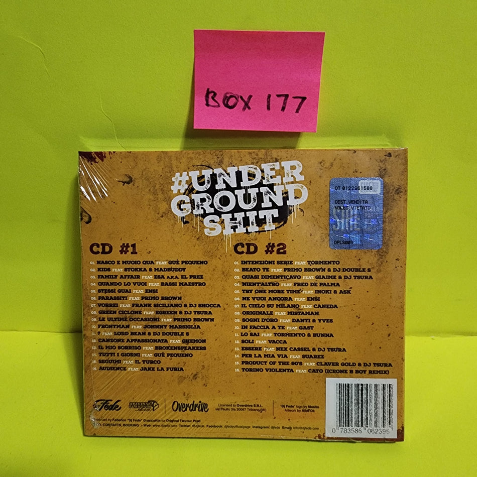 DJ Fede - # Under Ground Shit - 2020 - ODRO77CD New - Sealed - CDs