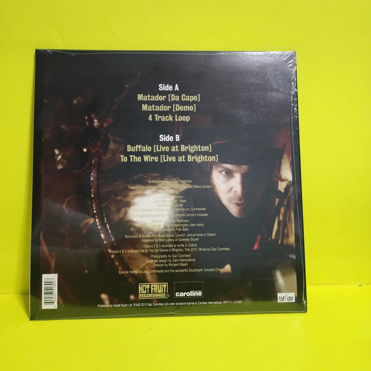 Gaz Coombes - Matador (Da Capo) Limited Edition Numbered  - 2015 - HF011V New - Sealed - Vinyl