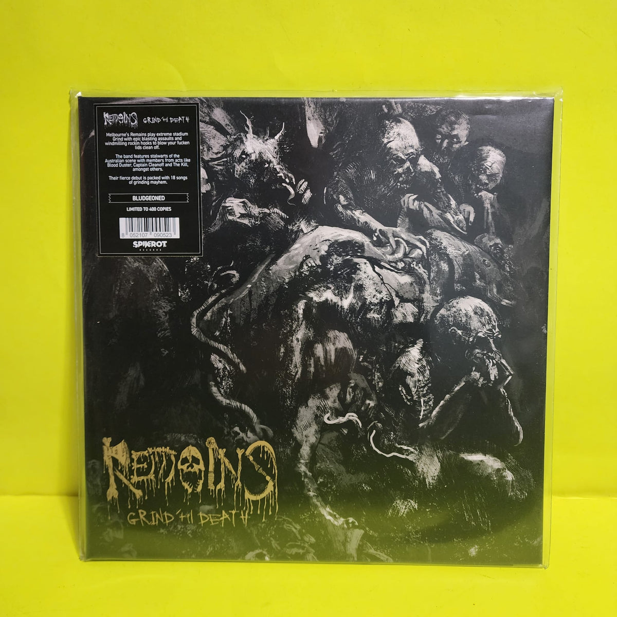 Remains  - Grind 'Til Death / Limited to 400 Copies  - 2022 - SPK028LP New - Sealed - Vinyl