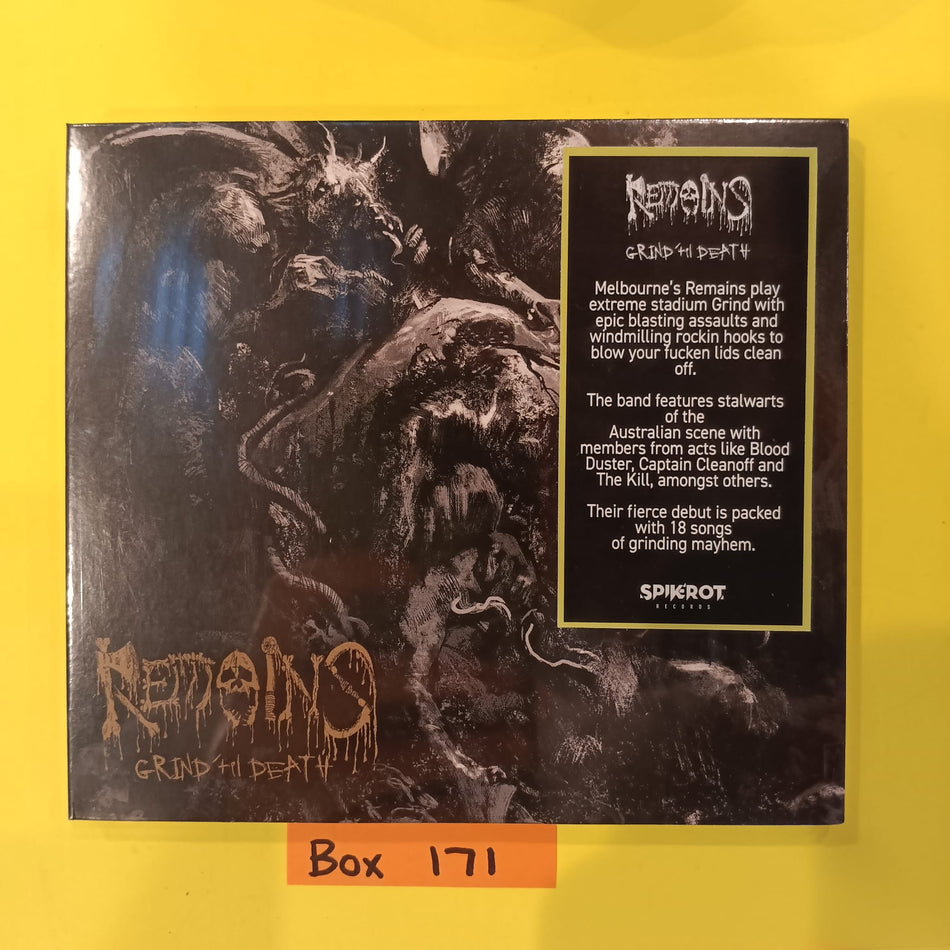 Remains - Grind 'Til Death - 2022 - SPK028CD New - Sealed - CDs